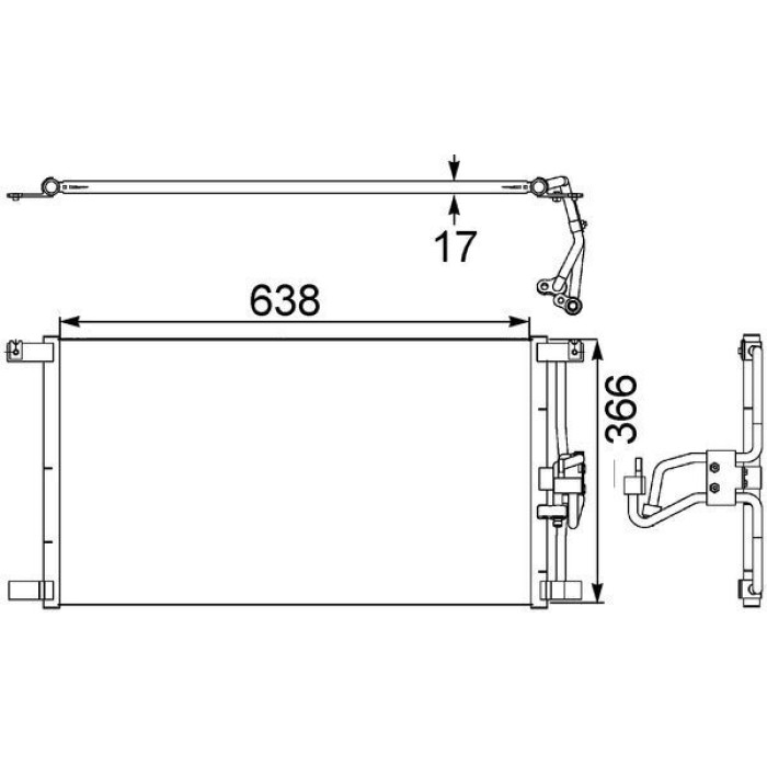MAHLE Kondensator, Klimaanlage AC 246 000S MAHLE Kondensator, Klimaanlage AC 246 000S