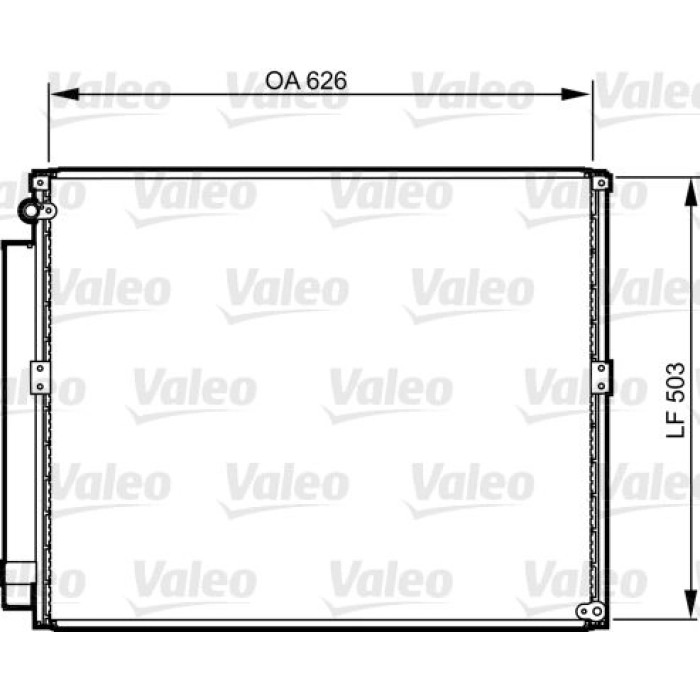 Valeo Klimakondensator 814236 Valeo Klimakondensator 814236