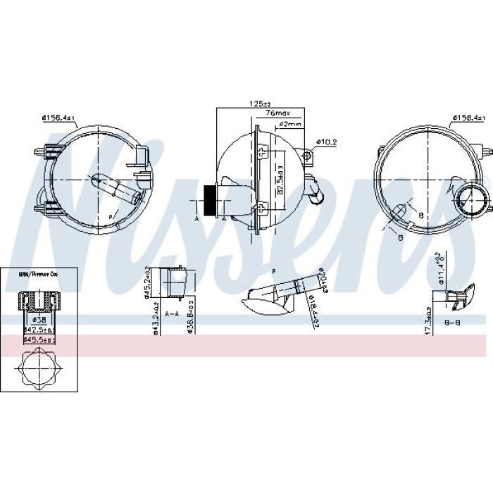 Nissens Kühlmittel-Ausgleichsbehälter 996148 Nissens Kühlmittel-Ausgleichsbehälter 996148
