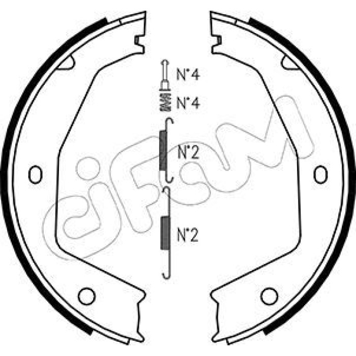 CIFAM Bremsbackensatz, Feststellbremse 153-197K CIFAM Bremsbackensatz, Feststellbremse 153-197K