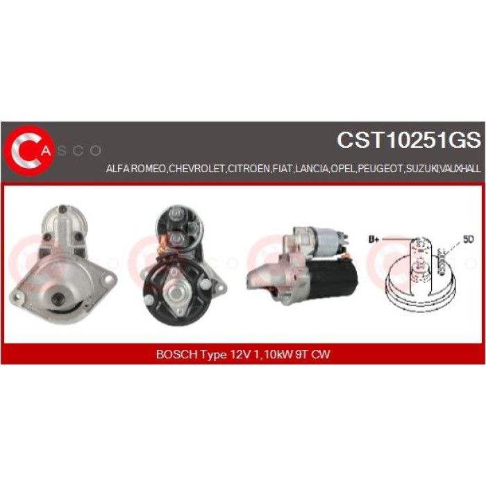 CASCO Anlasser CST10251GS CASCO Anlasser CST10251GS