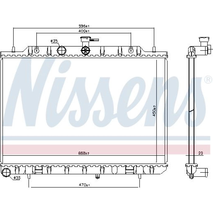 Nissens Wasserkühler PKW 67366 Nissens Wasserkühler PKW 67366
