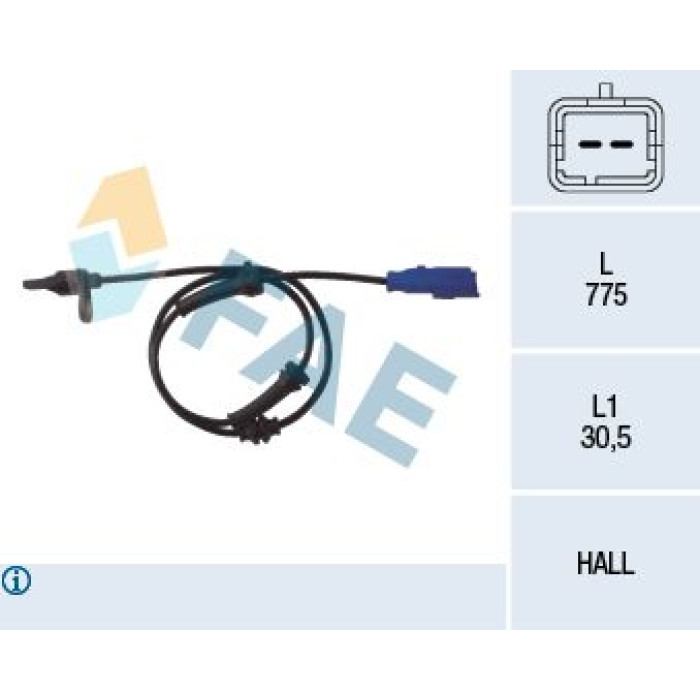 FAE Sensor, Raddrehzahl 78013 FAE Sensor, Raddrehzahl 78013