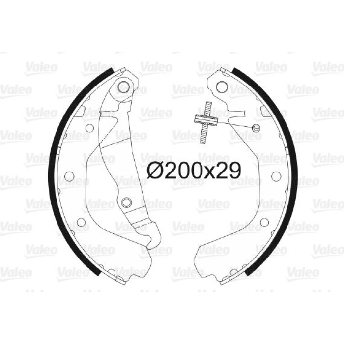 Valeo Bremsbacken 562039 Valeo Bremsbacken 562039