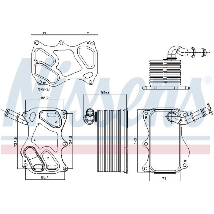 Nissens Ölkühler PKW 91270 Nissens Ölkühler PKW 91270