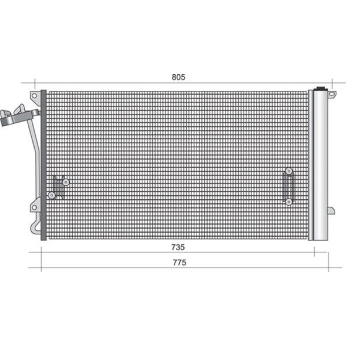 Magneti Marelli Klimakondensator 350203345000