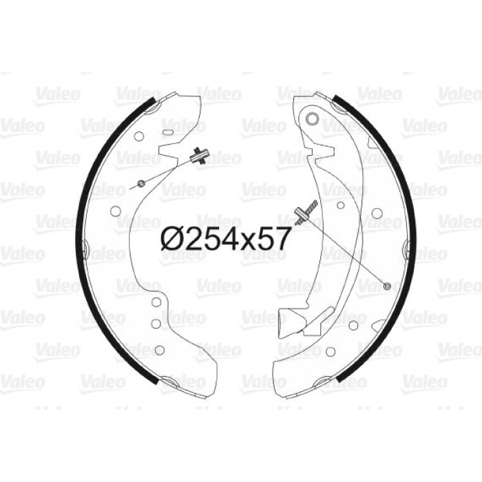Valeo Bremsbacken 562584 Valeo Bremsbacken 562584