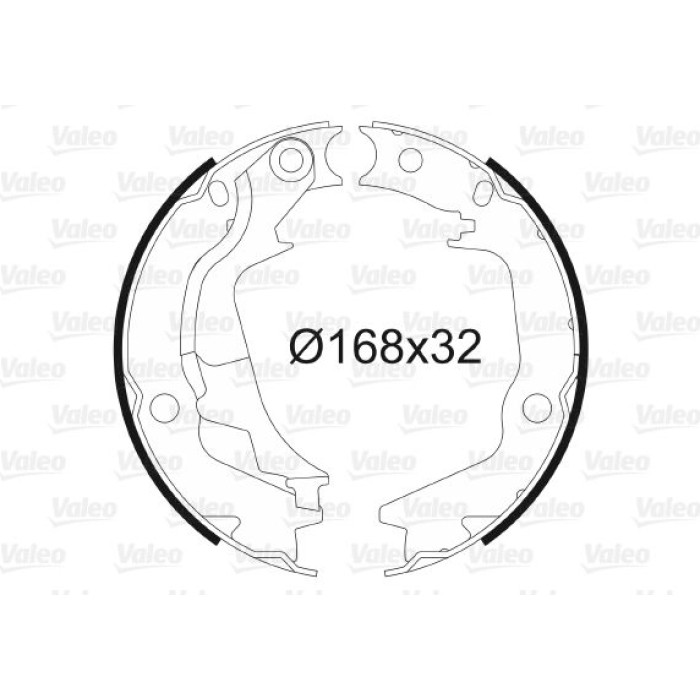 Valeo Bremsbacken 564135 Valeo Bremsbacken 564135