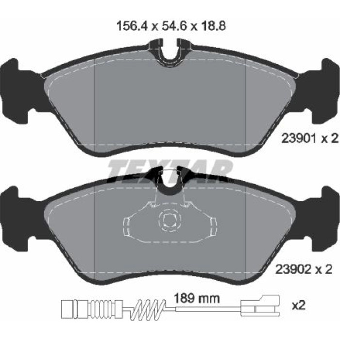 Textar Bremsbelagsatz 2390101