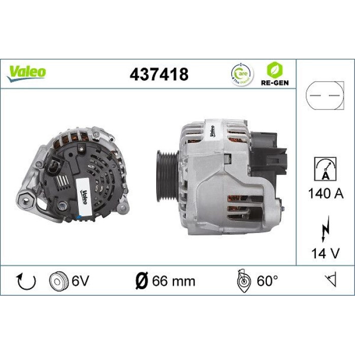 Valeo Lichtmaschine 437418 Valeo Lichtmaschine 437418