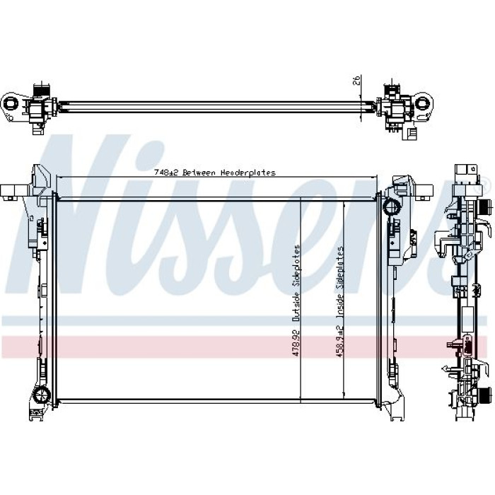 Nissens Wasserkühler PKW 630793 Nissens Wasserkühler PKW 630793