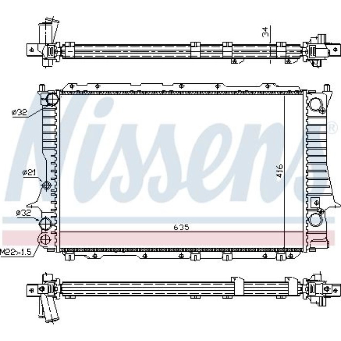Nissens Wasserkühler PKW 60457 Nissens Wasserkühler PKW 60457
