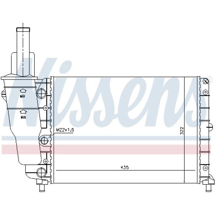 Nissens Wasserkühler PKW 61856 Nissens Wasserkühler PKW 61856