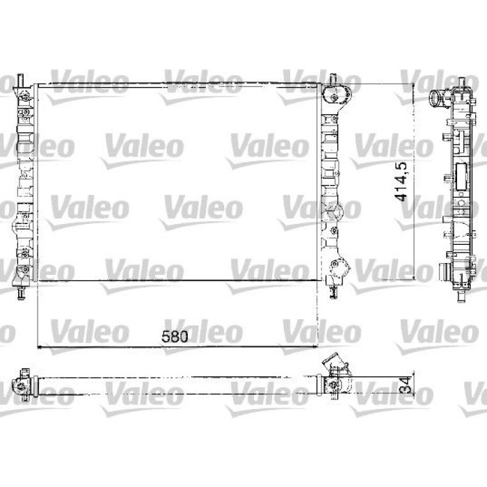 Valeo Motorkühler 732580 Valeo Motorkühler 732580