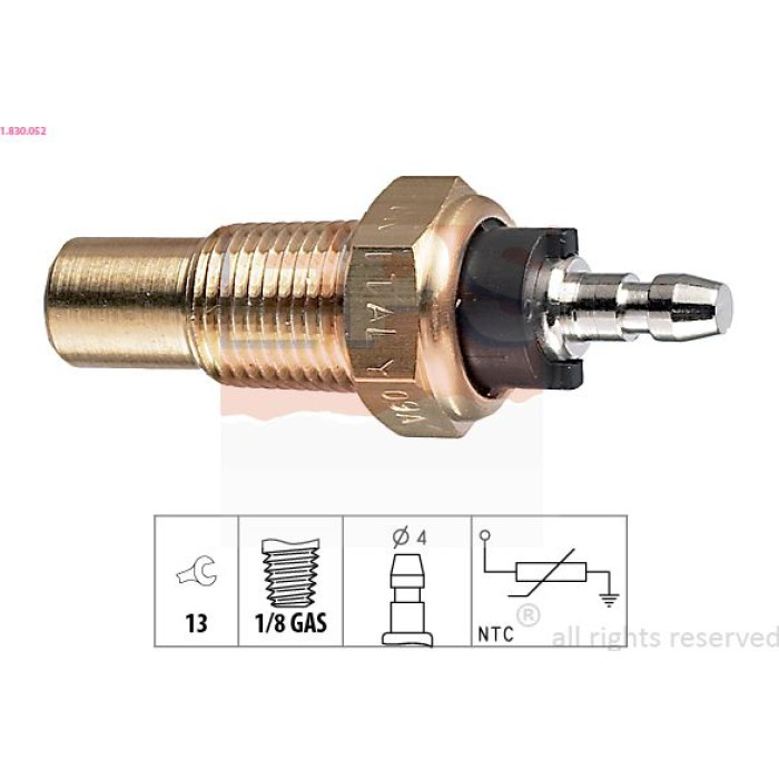 Sensor, Kühlmitteltemperatur 1.830.052 Sensor, Kühlmitteltemperatur 1.830.052