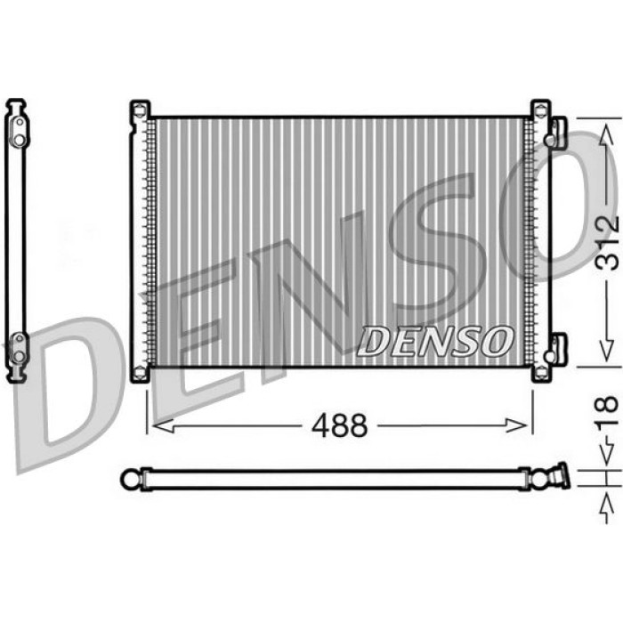 Denso Klimakondensator DCN09103 Denso Klimakondensator DCN09103
