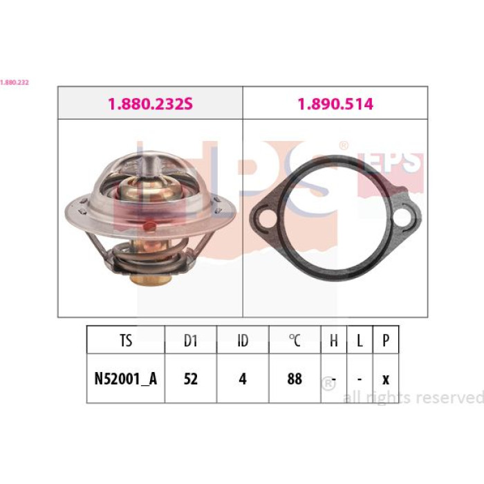 EPS Thermostat 1.880.232 EPS Thermostat 1.880.232