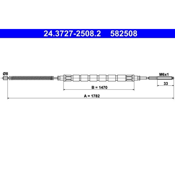 ATE Handbremsseil 24.3727-2508.2