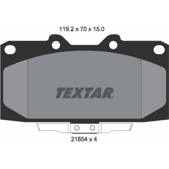 Textar Bremsbelagsatz 2185401 Textar Bremsbelagsatz 2185401