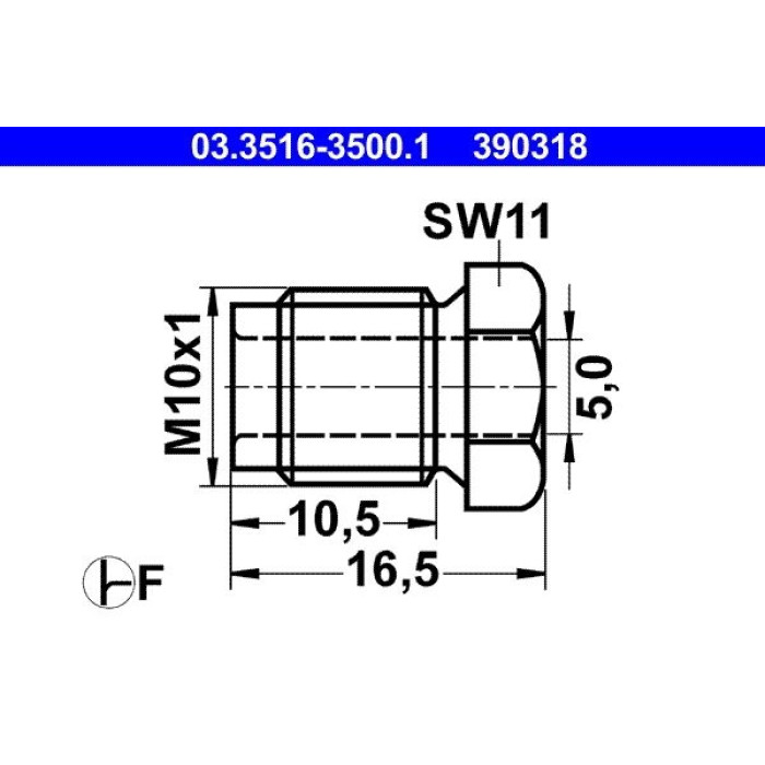 ATE Überwurfschraube 03.3516-3500.1