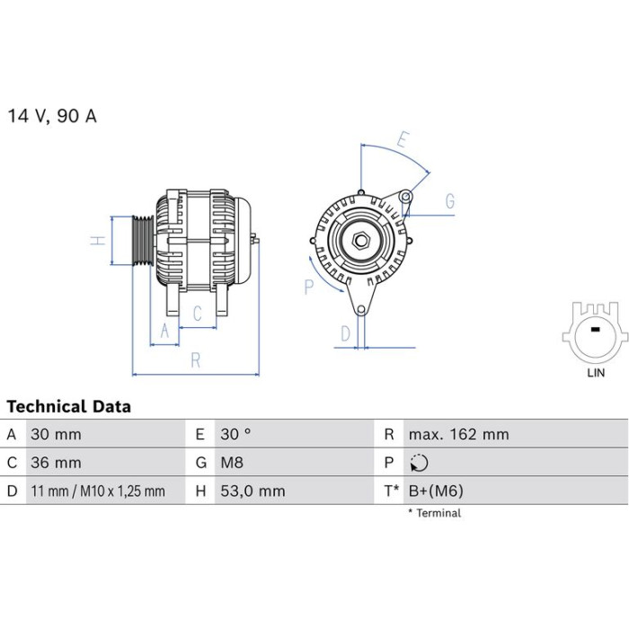 Bosch Lichtmaschine 0 986 084 910 Bosch Lichtmaschine 0 986 084 910