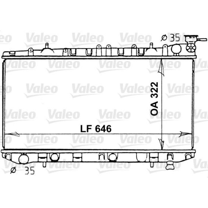 Valeo Motorkühler 731202 Valeo Motorkühler 731202