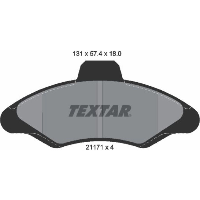 2117105 Textar Bremsbelagsatz 2117105 2117105 Textar Bremsbelagsatz 2117105