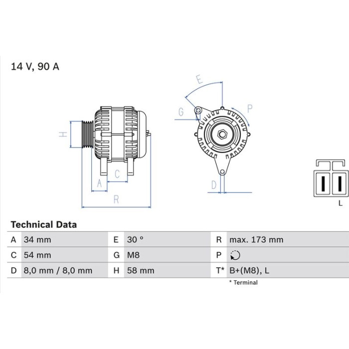 Bosch Lichtmaschine 0 986 049 191