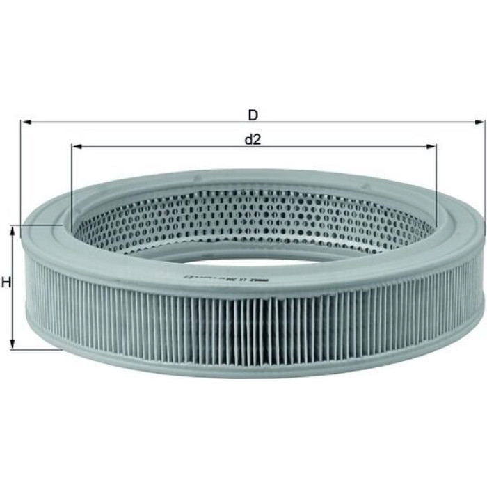 LX 208 MAHLE Luftfilter LX 208, Filtereinsatz, Höhe 61,5 mm – u. a. für VW Passat B2 Variant (33B), VW B2 (32B), VW B1 (32) – OE Nummer 007045248 - l LX 208 MAHLE Luftfilter LX 208, Filtereinsatz, Höhe 61,5 mm – u. a. für VW Passat B2 Variant (33B), VW B2 (32B), VW B1 (32) – OE Nummer 007045248 - l