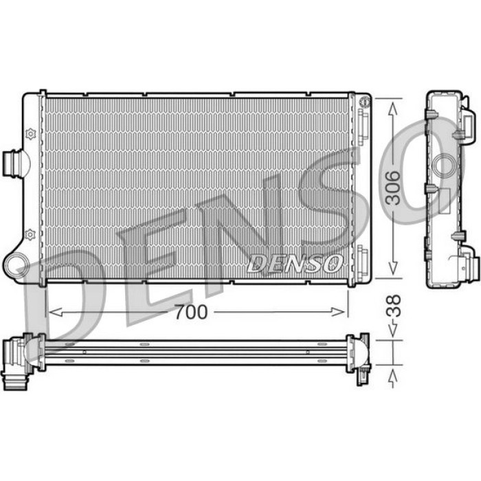 Denso Motorkühler DRM09099 Denso Motorkühler DRM09099
