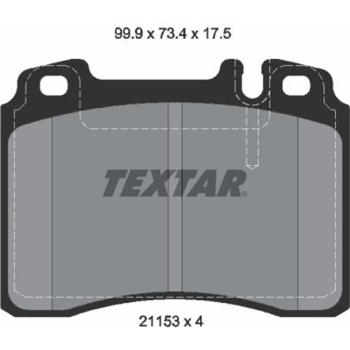 Textar Bremsbelagsatz 2115307 Textar Bremsbelagsatz 2115307