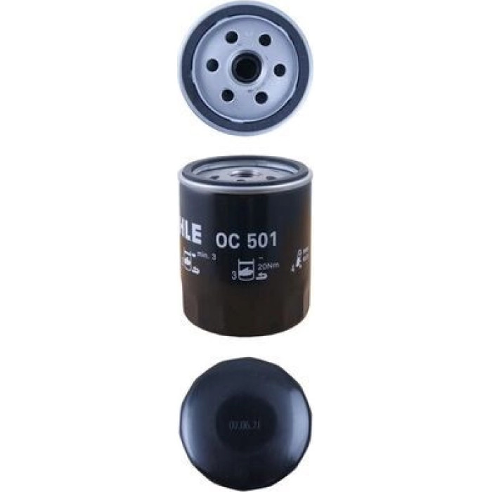 OC 501 MAHLE Ölfilter OC 501, Anschraubfilter, Höhe 94 mm – u. a. für VW Routan, Fiat Uno (146_, 158_), Ritmo (138_) – OE Nummer 0003897992 - l OC 501 MAHLE Ölfilter OC 501, Anschraubfilter, Höhe 94 mm – u. a. für VW Routan, Fiat Uno (146_, 158_), Ritmo (138_) – OE Nummer 0003897992 - l