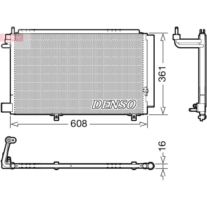 Denso Klimakondensator DCN10041 Denso Klimakondensator DCN10041
