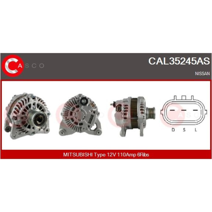 CASCO Generator CAL35245AS CASCO Generator CAL35245AS