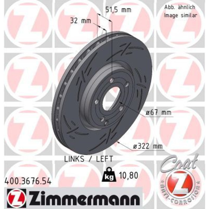 Zimmermann Bremsscheibe 400.3676.54