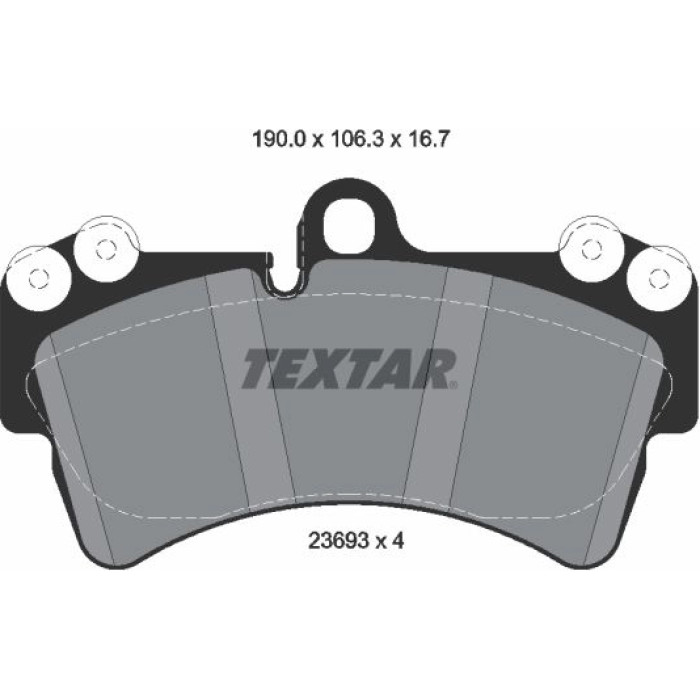 Textar Bremsbelagsatz 2369381 – ePad Textar Bremsbelagsatz 2369381 – ePad