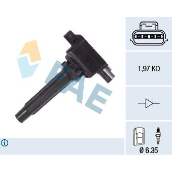 FAE Zündspule 80386 FAE Zündspule 80386