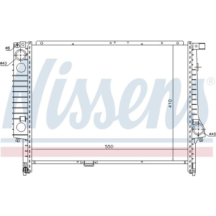 Nissens Wasserkühler PKW 60605 Nissens Wasserkühler PKW 60605