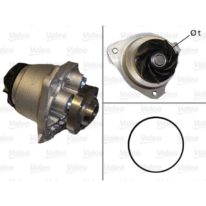 Valeo Wasserpumpe / Kühlmittelpumpe 506587 Valeo Wasserpumpe / Kühlmittelpumpe 506587