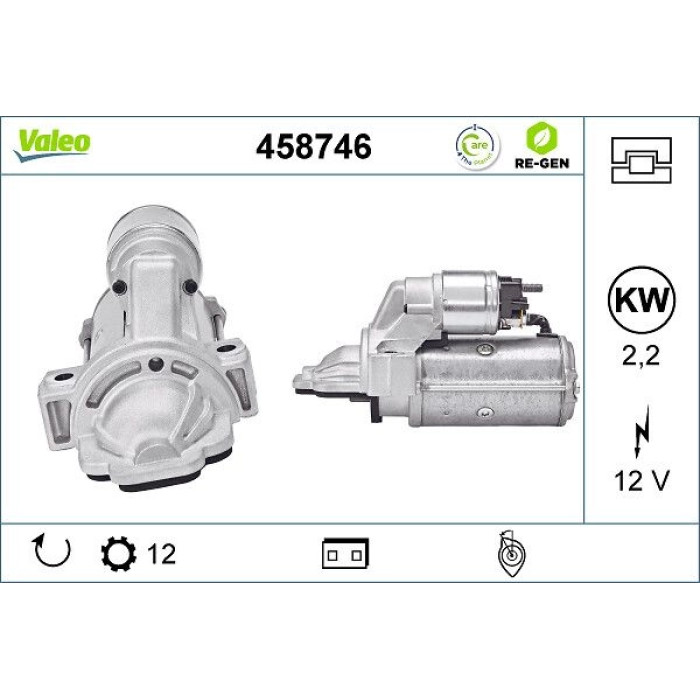 Valeo Anlasser 458746 Valeo Anlasser 458746
