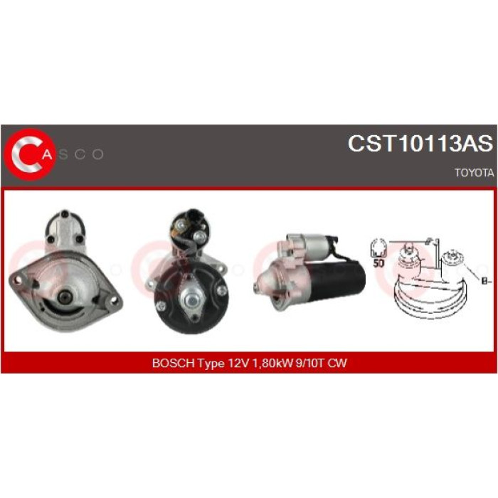 CASCO Anlasser CST10113AS CASCO Anlasser CST10113AS