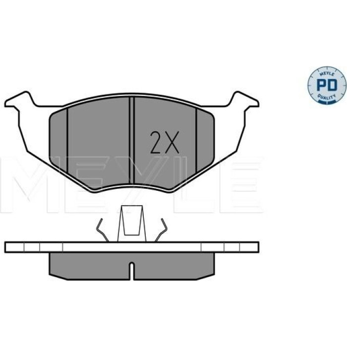 MEYLE Bremsbelagsatz VW Golf/Polo/Vento 91-01 025 218 6619/PD MEYLE Bremsbelagsatz VW Golf/Polo/Vento 91-01 025 218 6619/PD