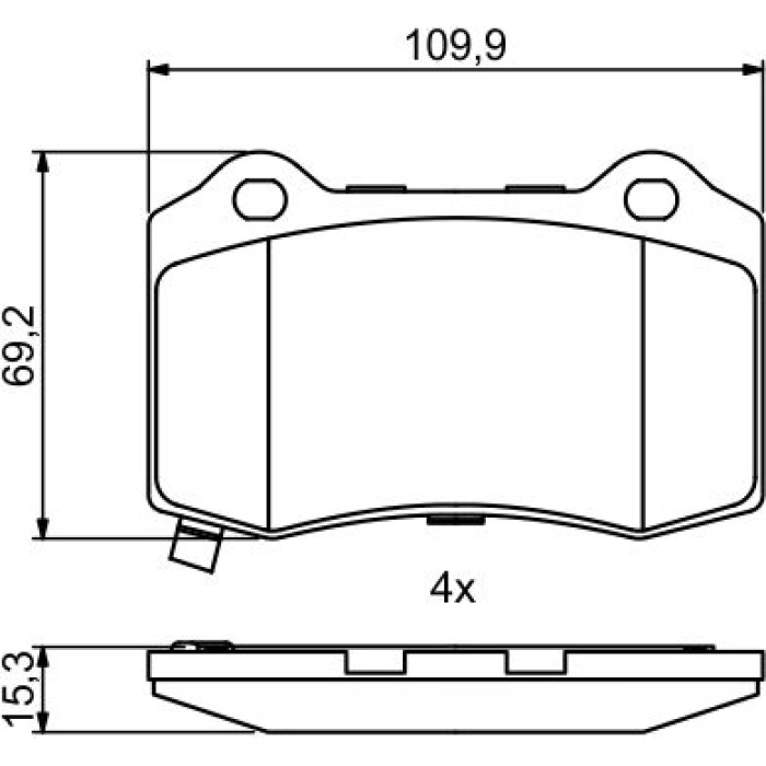 0 986 494 708 Bosch Bremsbelagsatz 0 986 494 708 0 986 494 708 Bosch Bremsbelagsatz 0 986 494 708