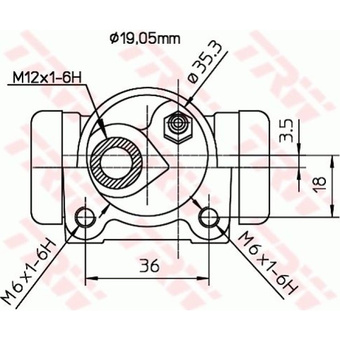 TRW Radbremszylinder BWD300 TRW Radbremszylinder BWD300