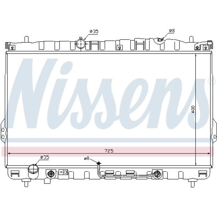 Nissens Wasserkühler PKW 67033 Nissens Wasserkühler PKW 67033