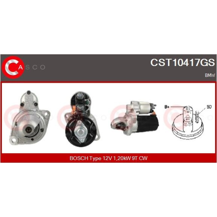 CASCO Anlasser CST10417GS CASCO Anlasser CST10417GS