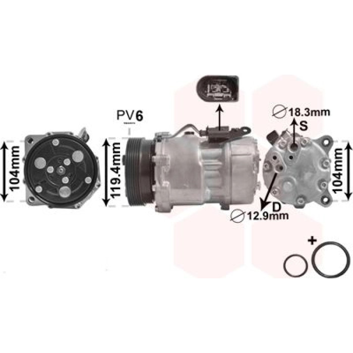 Van Wezel Klimakompressor 1800K321