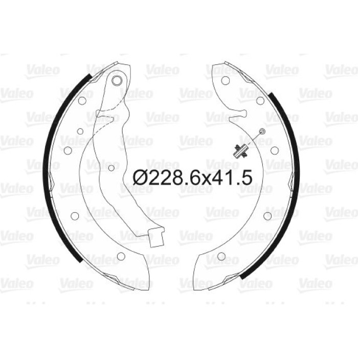 Valeo Bremsbacken 562587 Valeo Bremsbacken 562587
