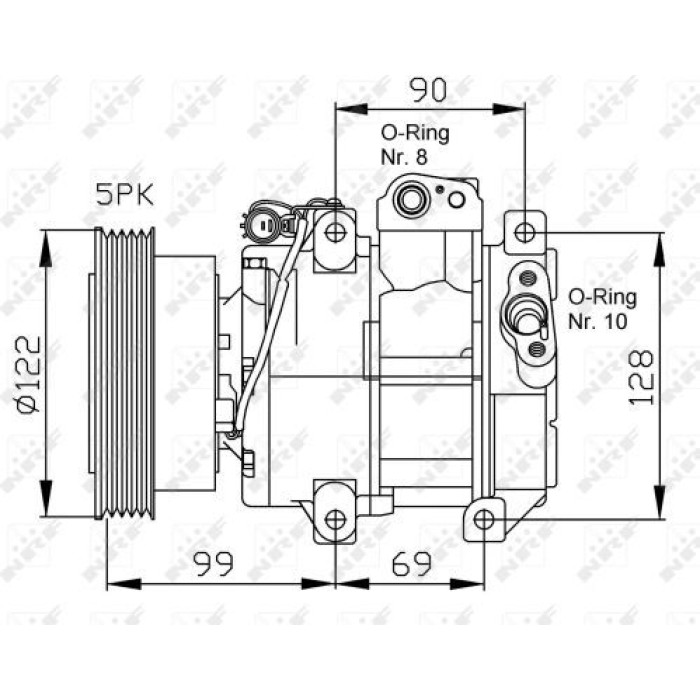 NRF Kompressor 32442G NRF Kompressor 32442G