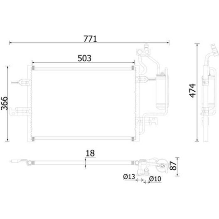 MAHLE Kondensator, Klimaanlage AC 409 000P MAHLE Kondensator, Klimaanlage AC 409 000P